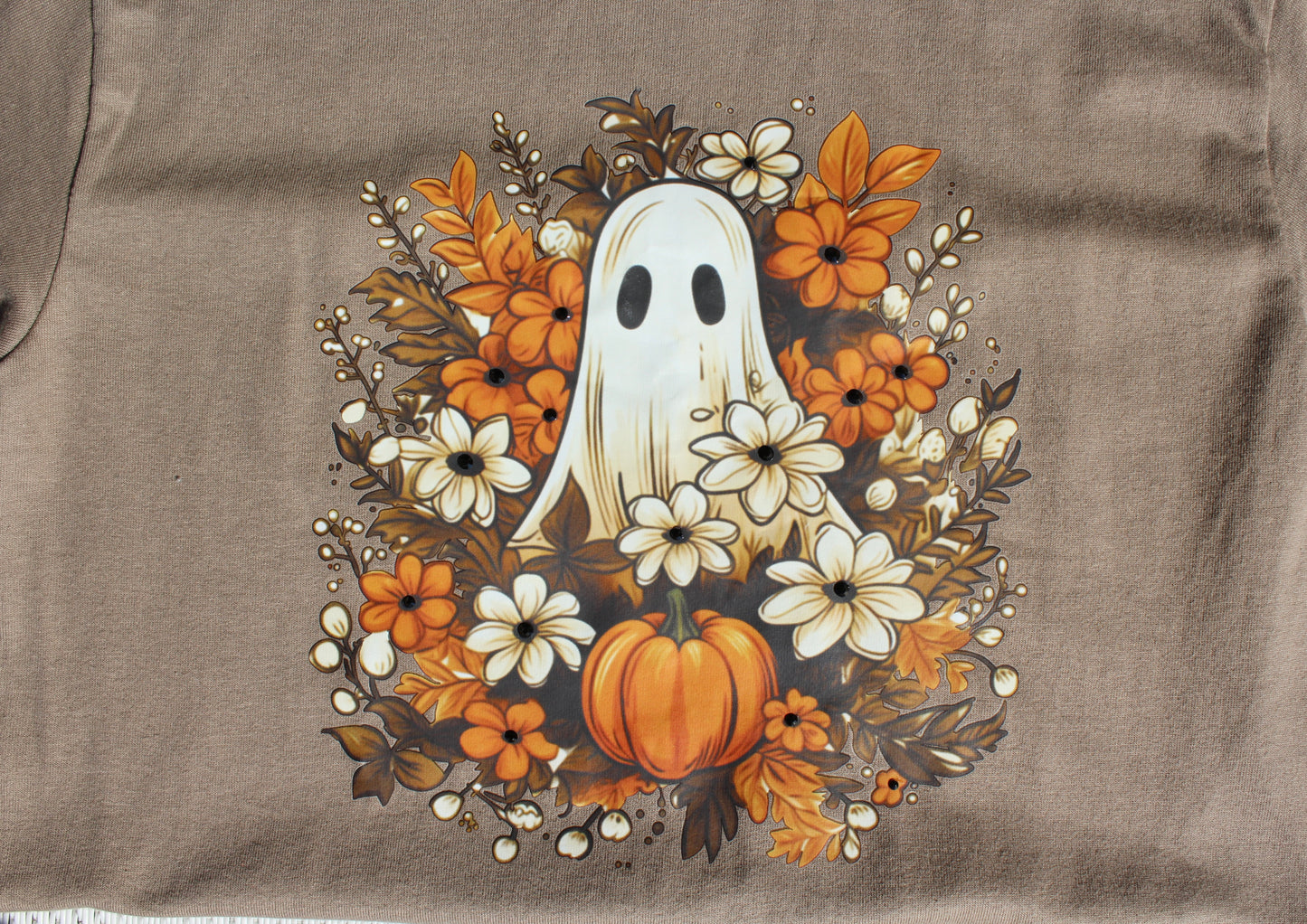 Fall Floral Ghost Graphic Tee