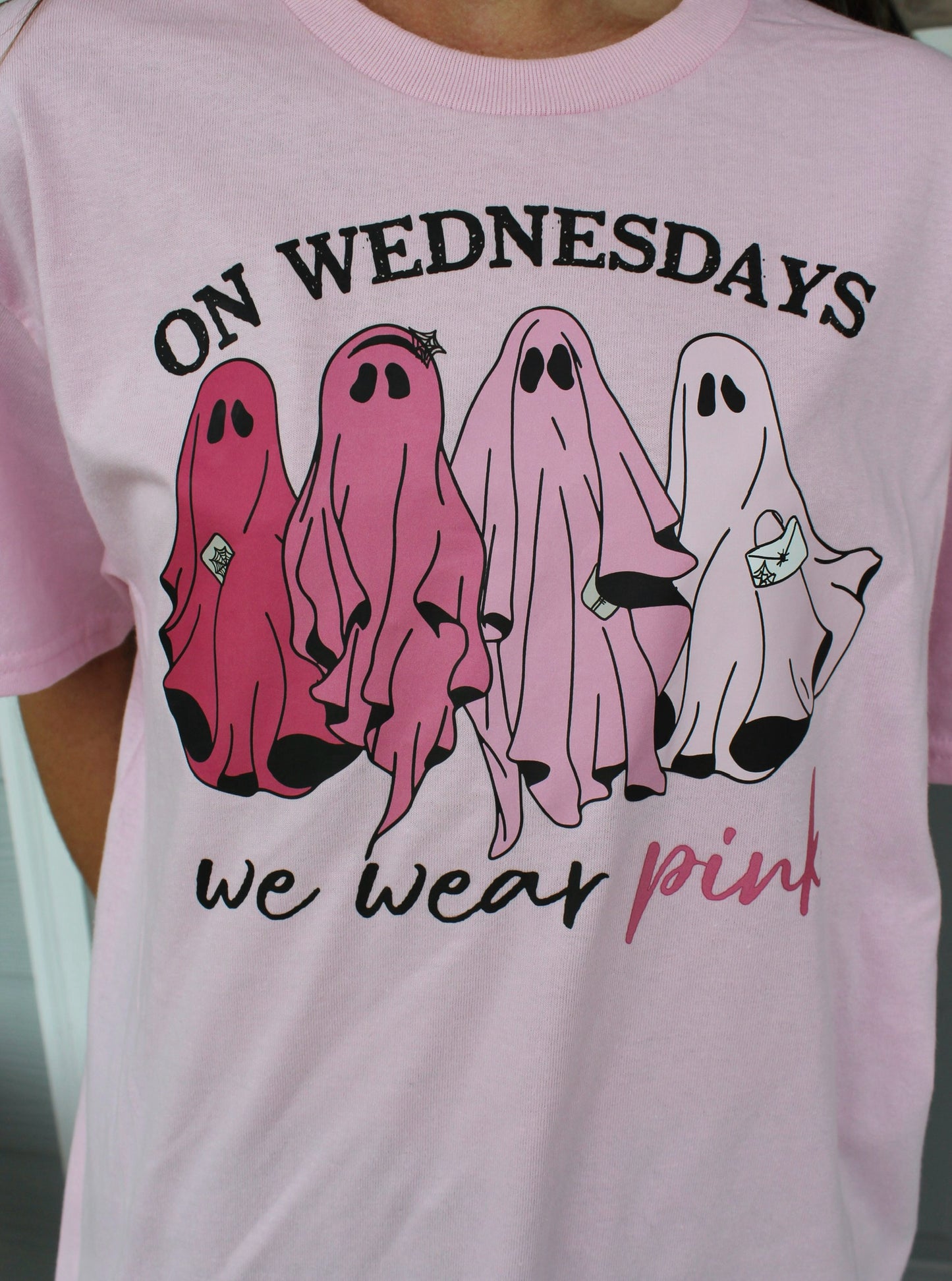 On Wednesdays We Wear Pink Graphic Tee