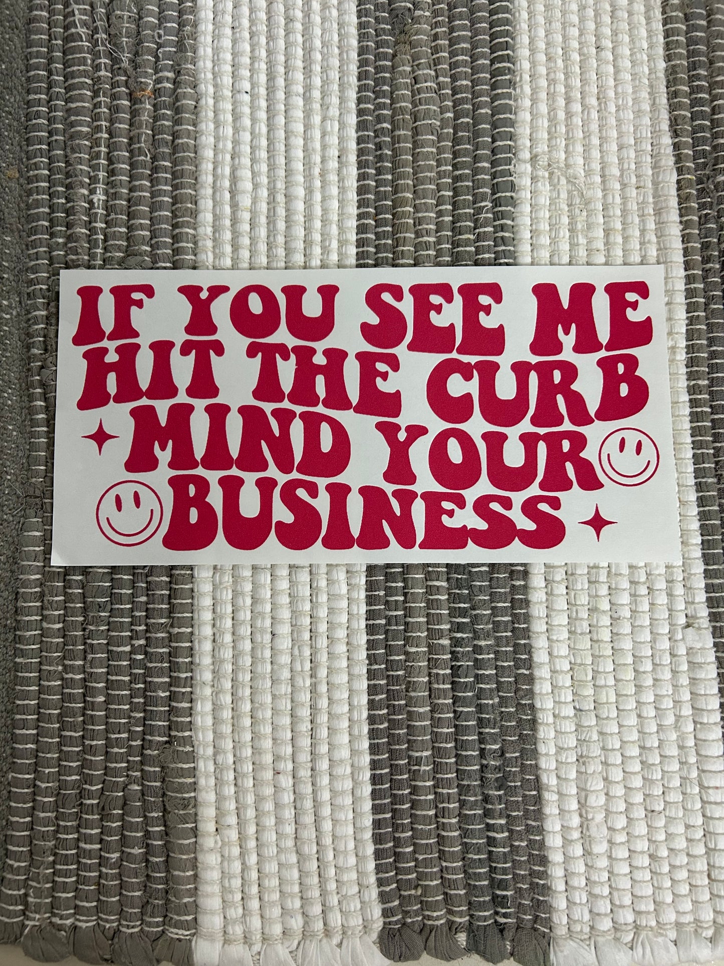 Hit the curb