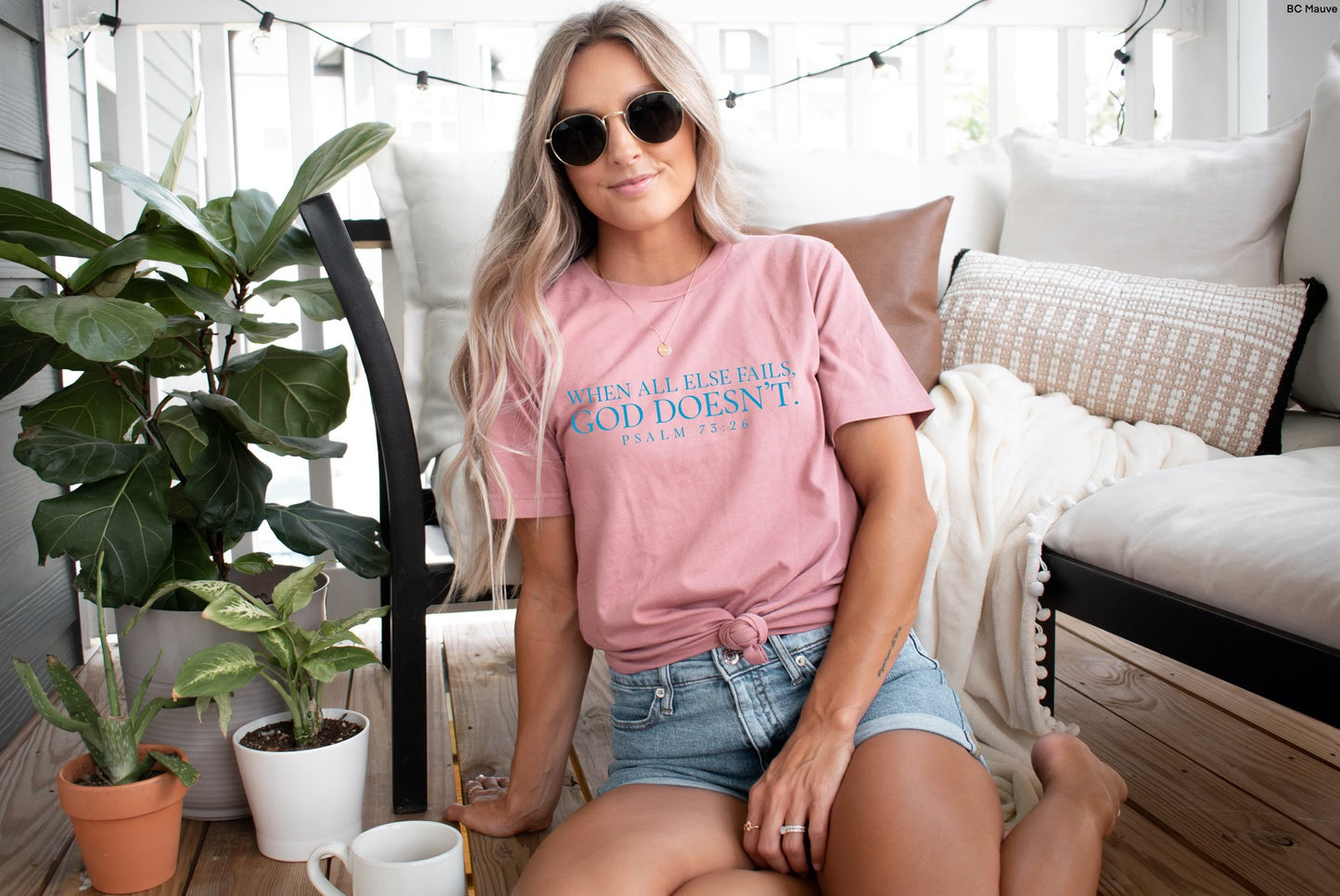 When all else fails graphic tee
