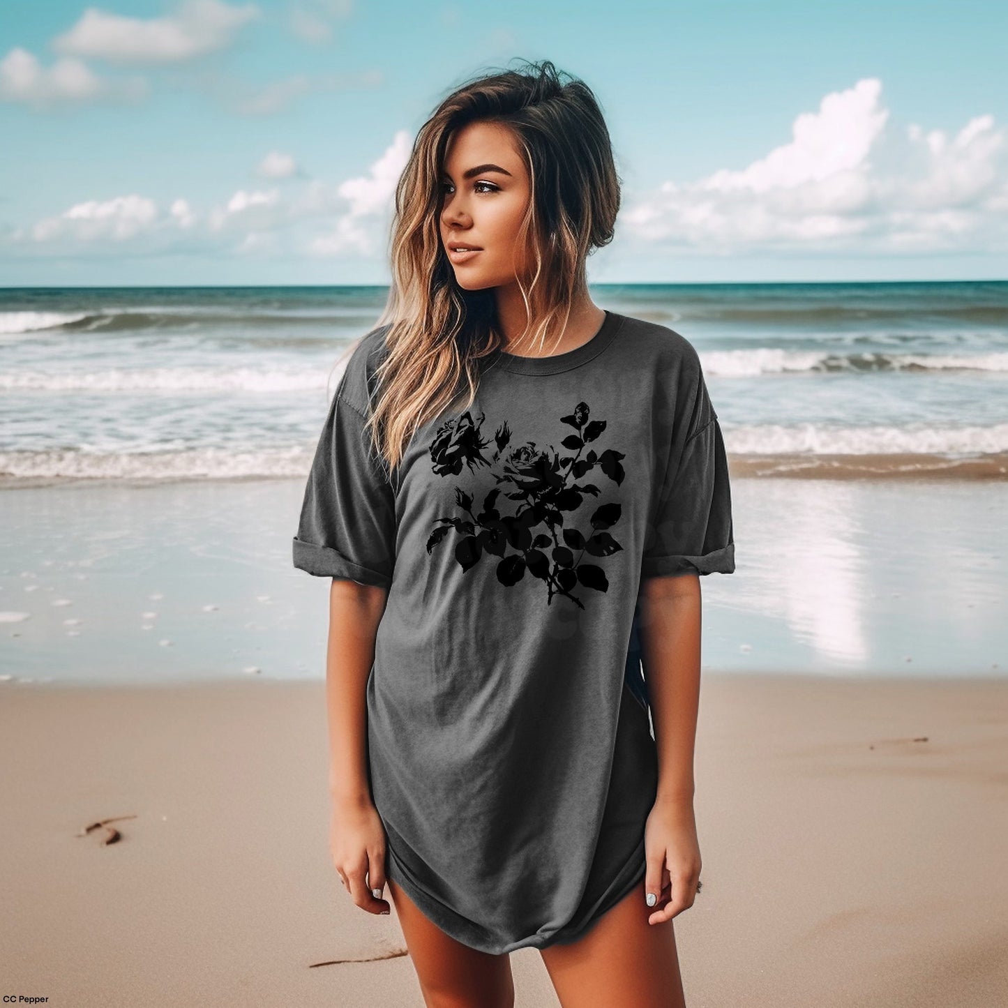 Roses graphic tee
