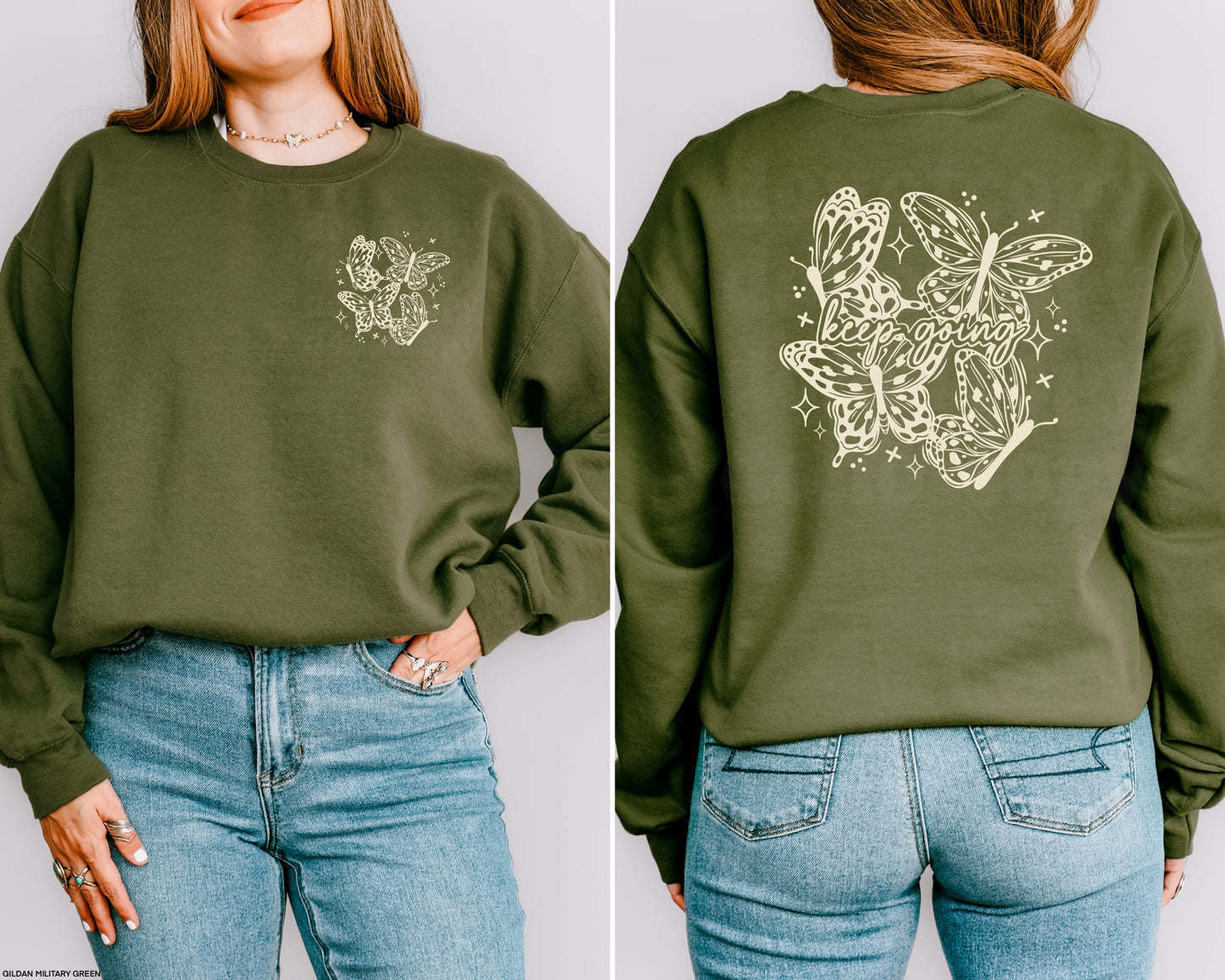BUTTERFLY KEEP GOING GRAPHIC TEE