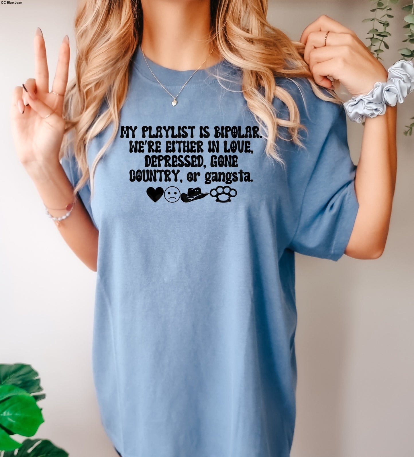 Bipolar playlist graphic tee
