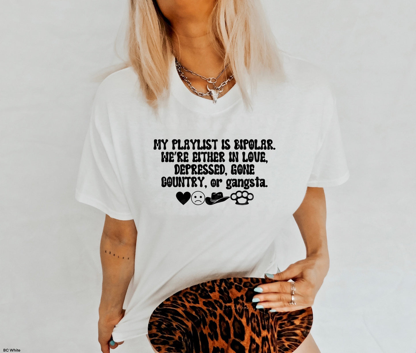 Bipolar playlist graphic tee