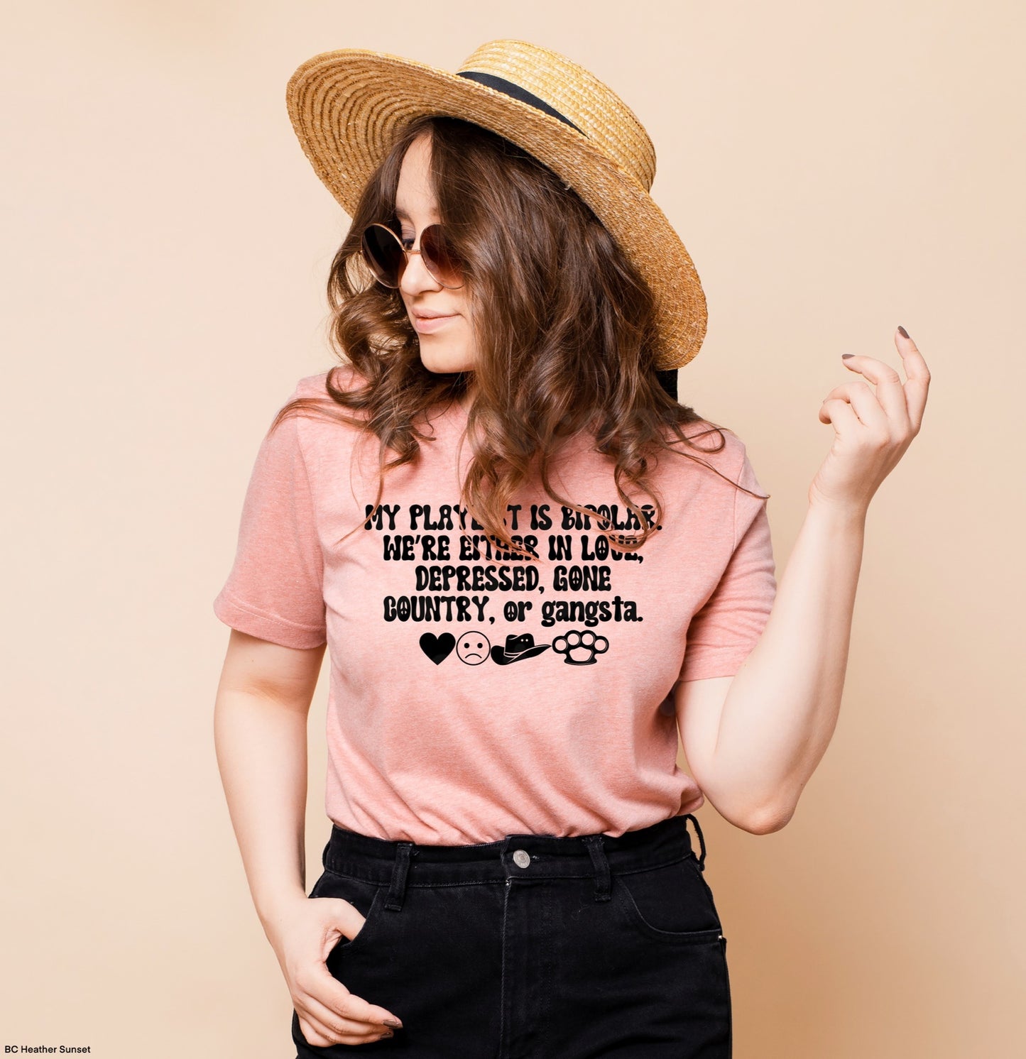 Bipolar playlist graphic tee