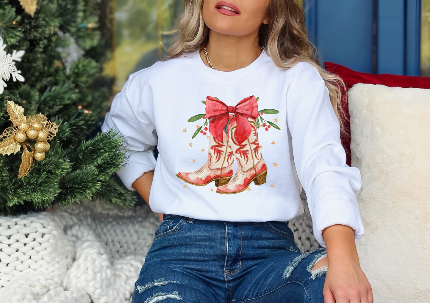 Christmas boots GRAPHIC TEE