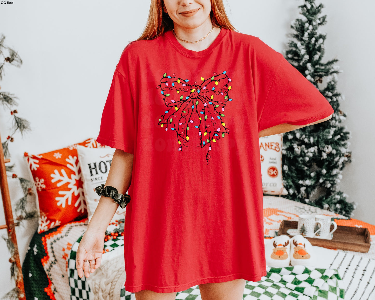 STRING LIGHT BOW GRAPHIC TEE