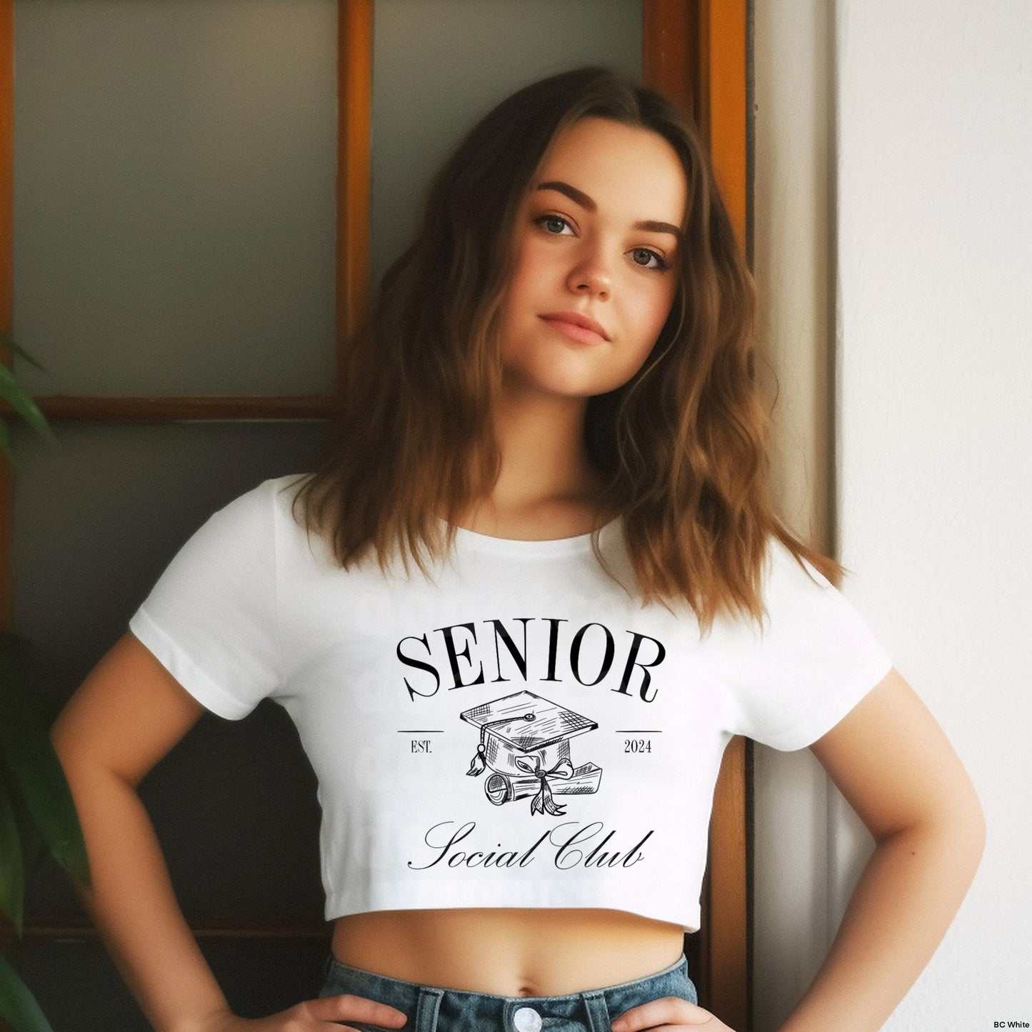 Senior Cap Black Graphic Tee
