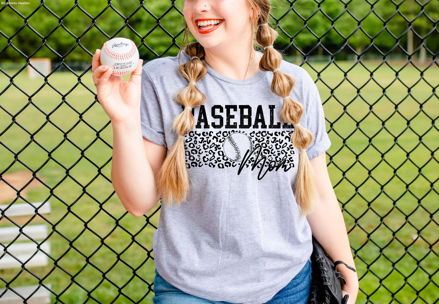 Leopard baseball mom