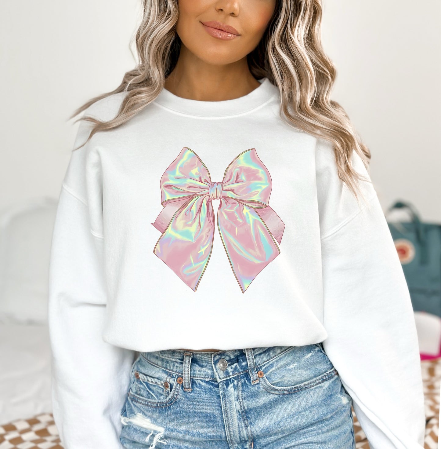 Iridescent bow