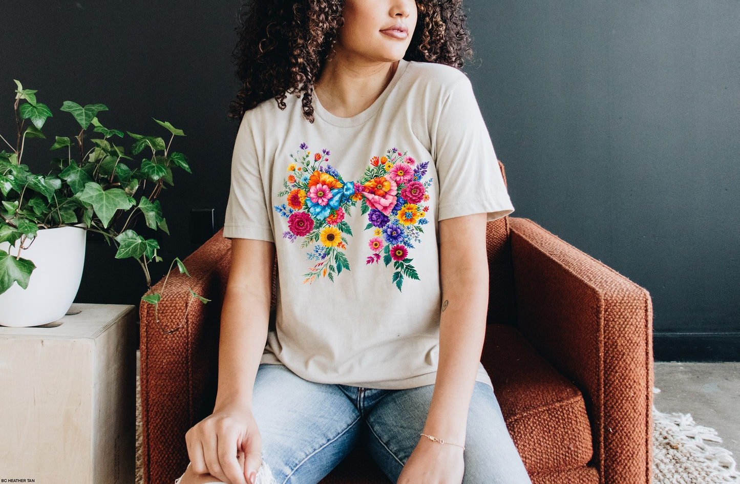 Floral Bow Graphic Tee