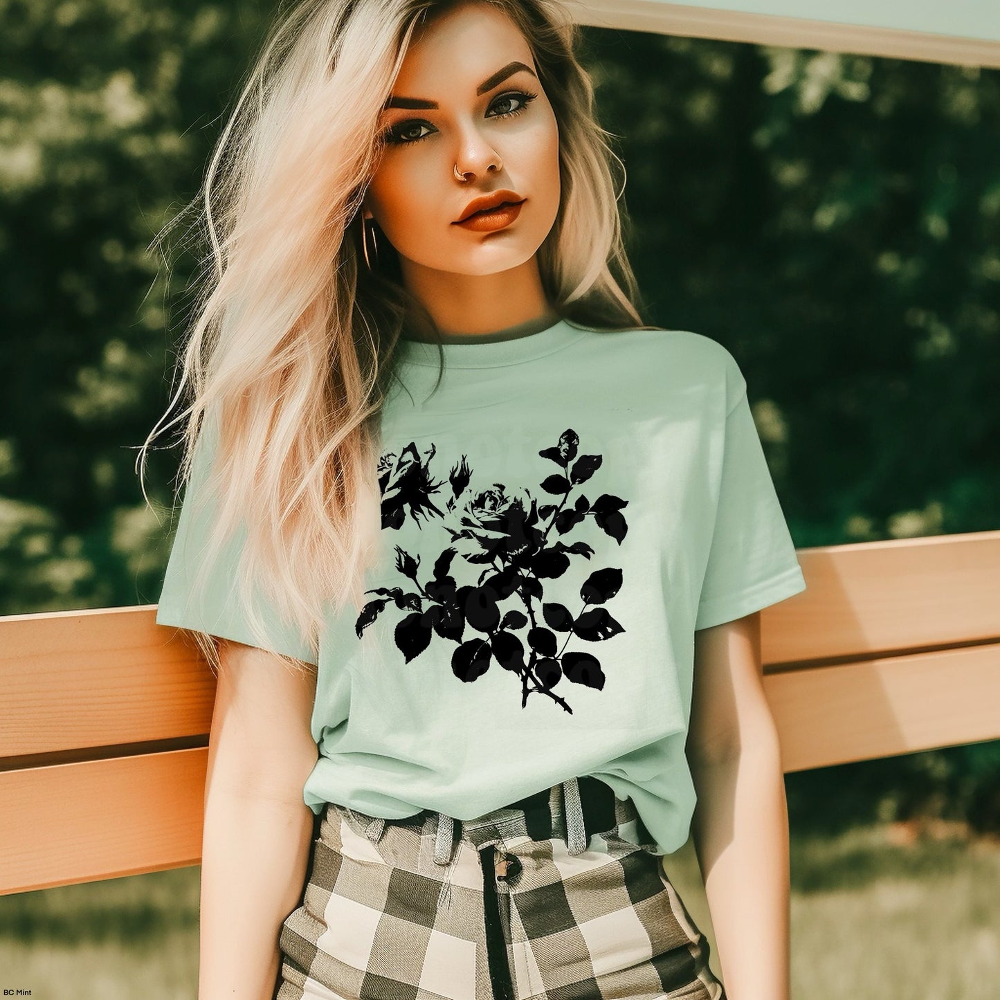 Roses graphic tee