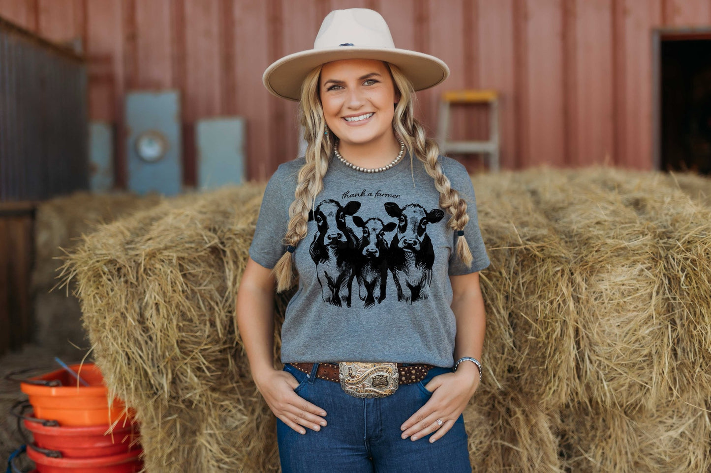 THANK A FARMER GRAPHIC TEE