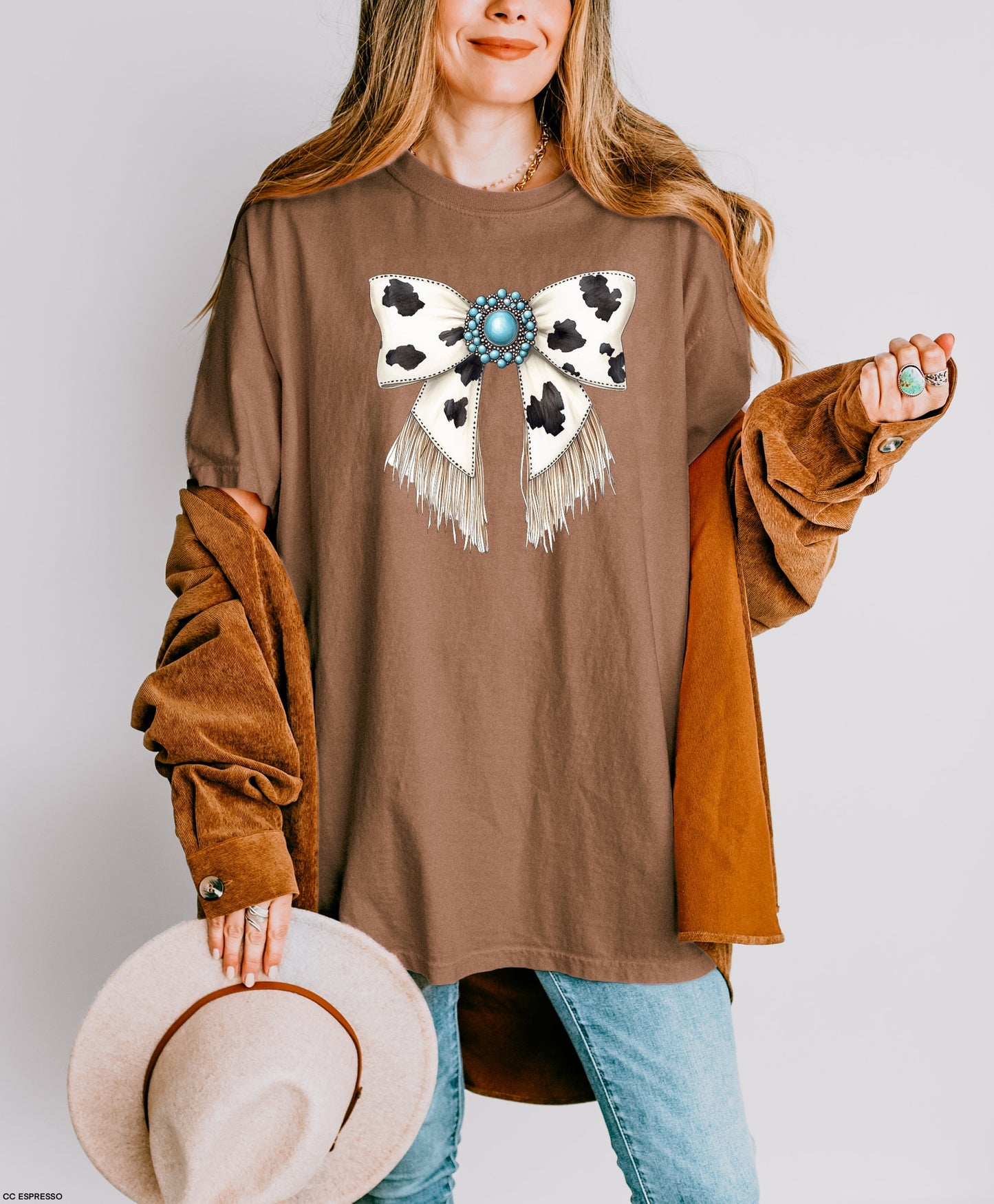 Cow Bow Graphic Tee