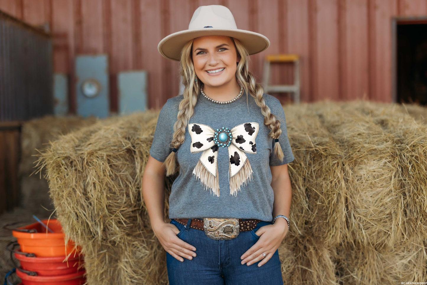 Cow Bow Graphic Tee