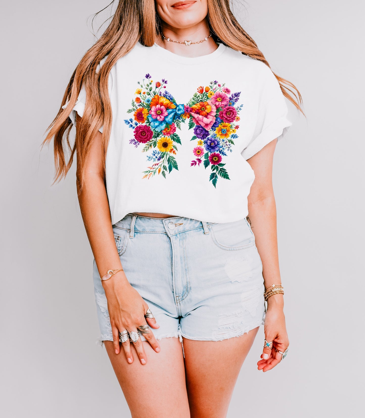 Floral Bow Graphic Tee