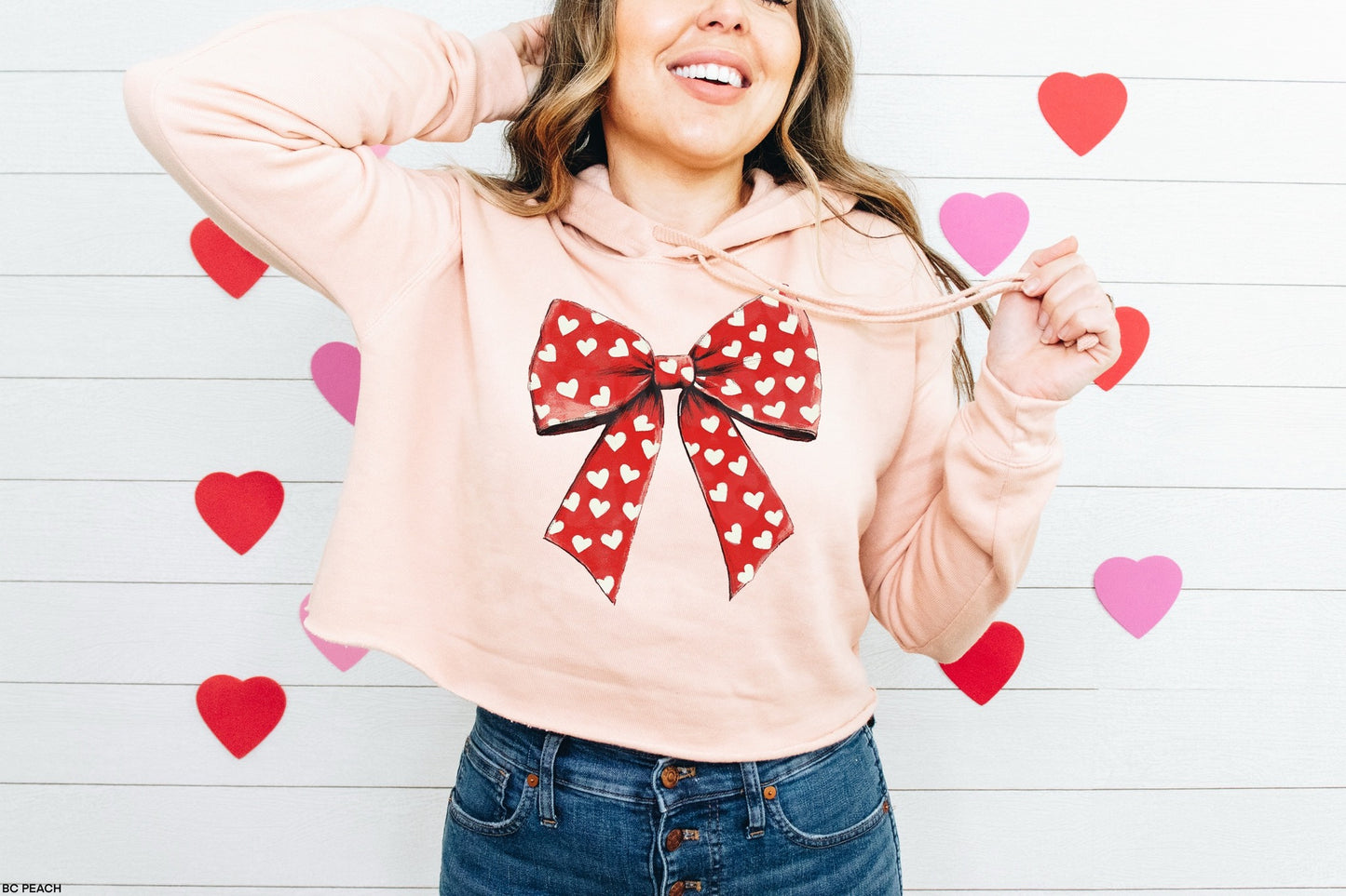 Red Heart Bow Graphic Tee
