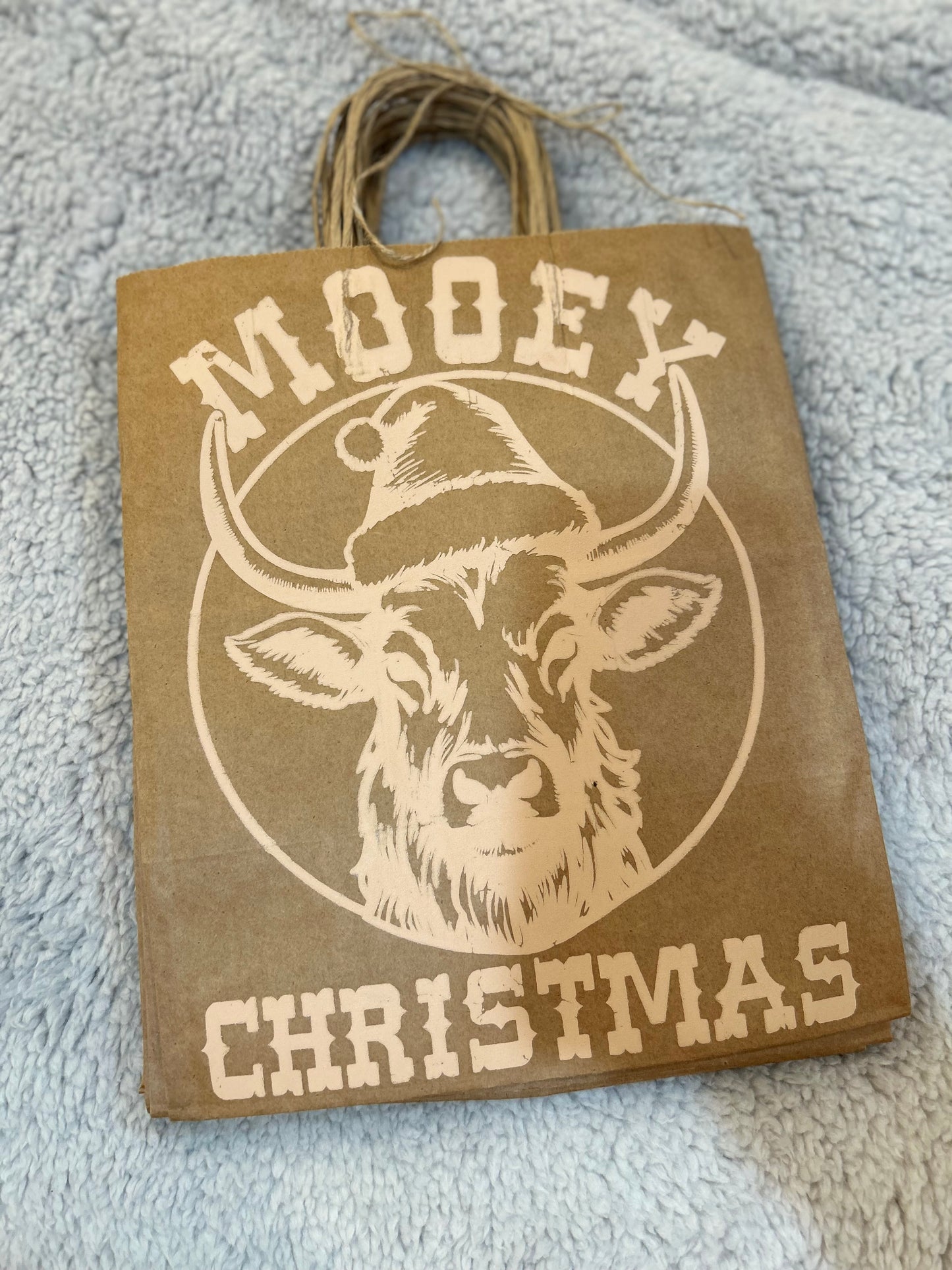 Christmas gift bags 10X6.75X12”