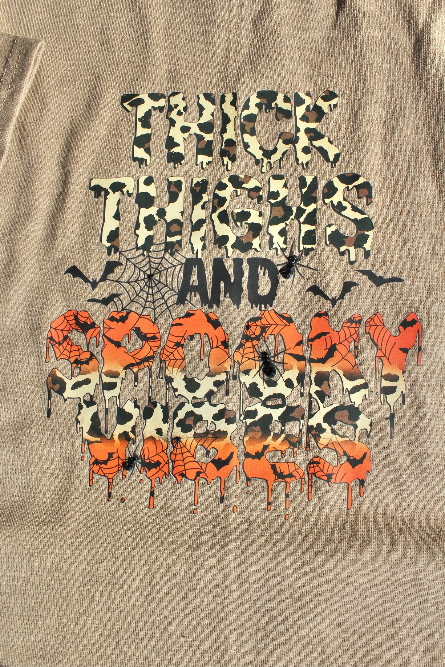 Thick thighs and spooky vibes shirt