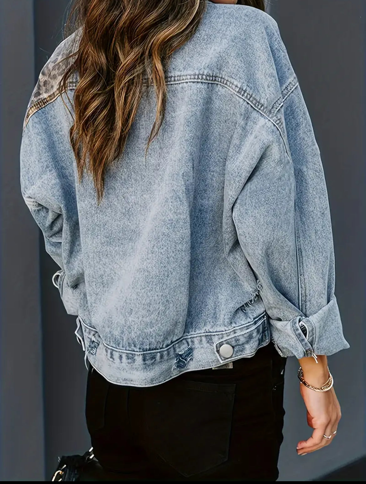 Cow Print Jean jacket