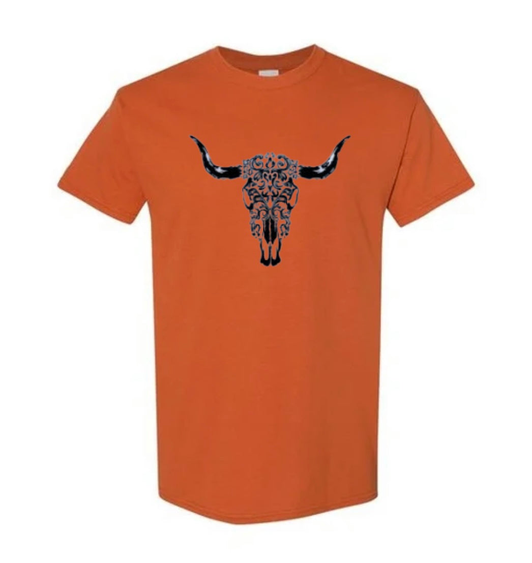 Longhorn skull shirt