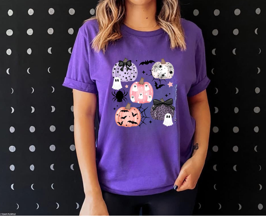 Pumpkin collage graphic tee
