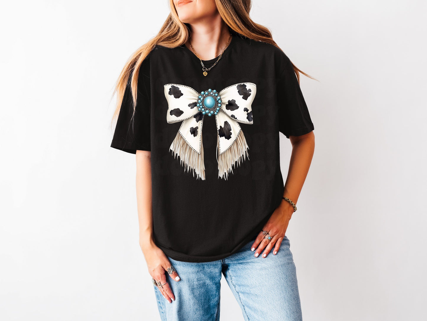 Cow Bow Graphic Tee