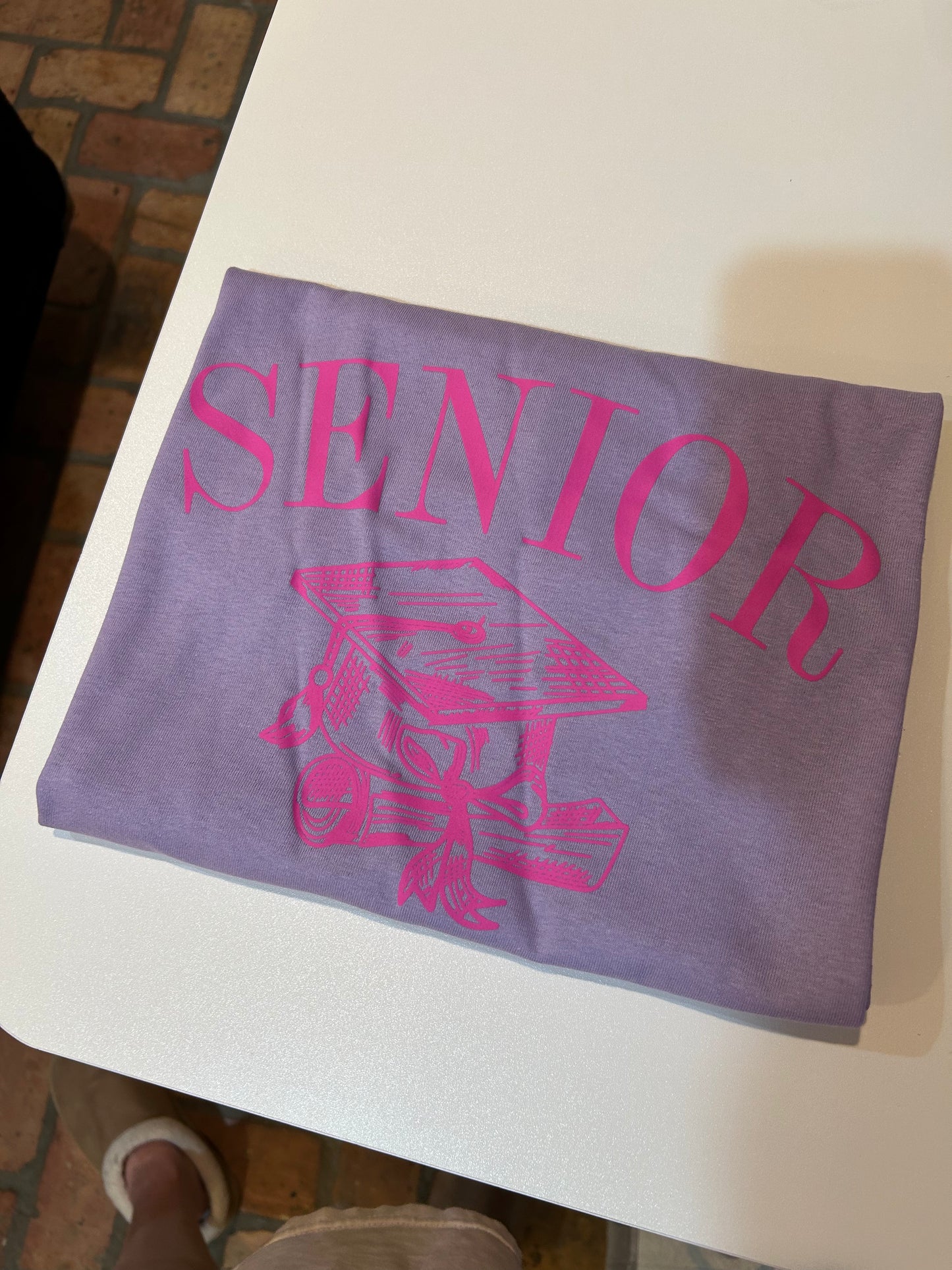 Pink Senior Graphic Tee