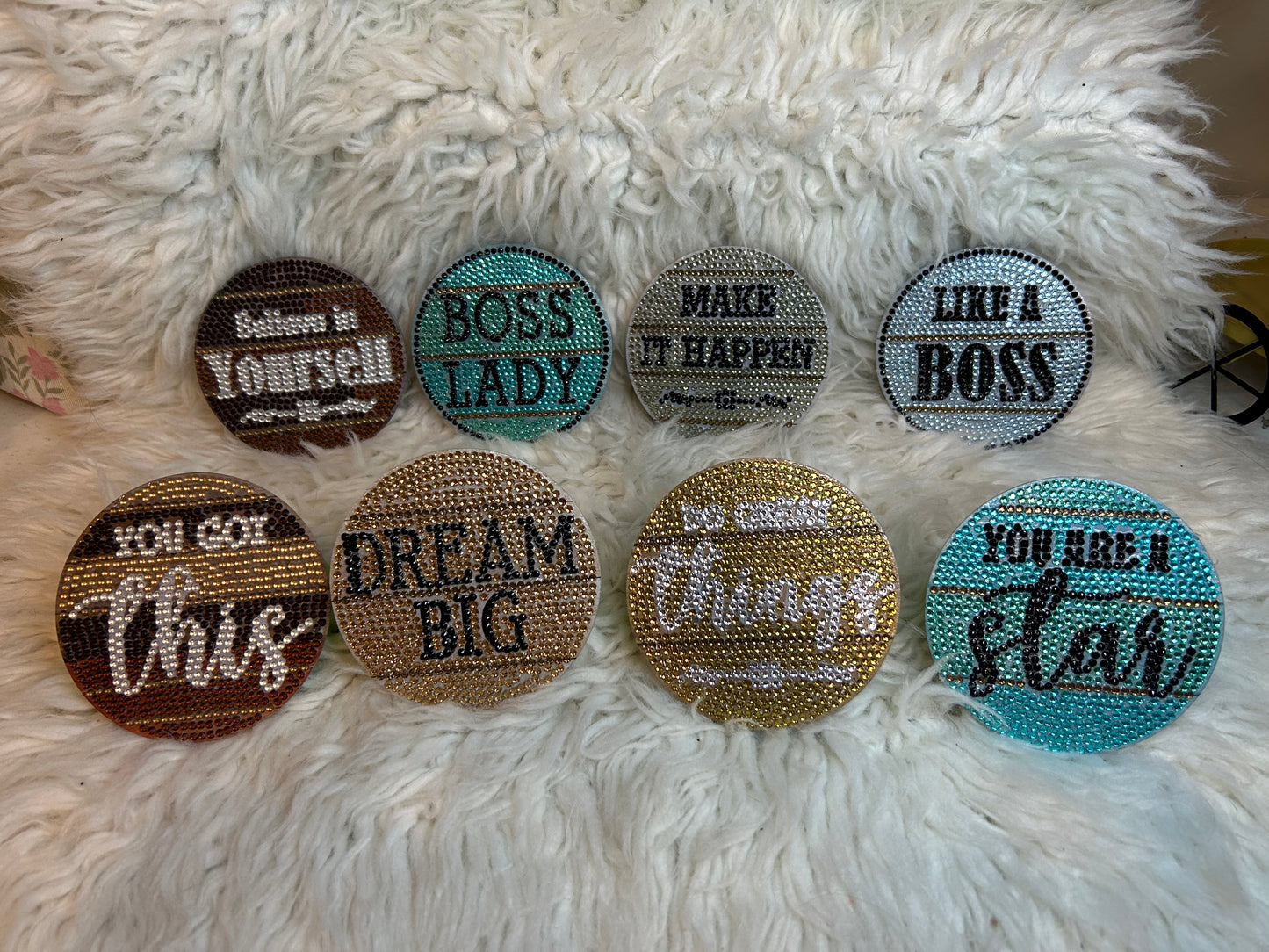 She's Boss coasters (8 piece)