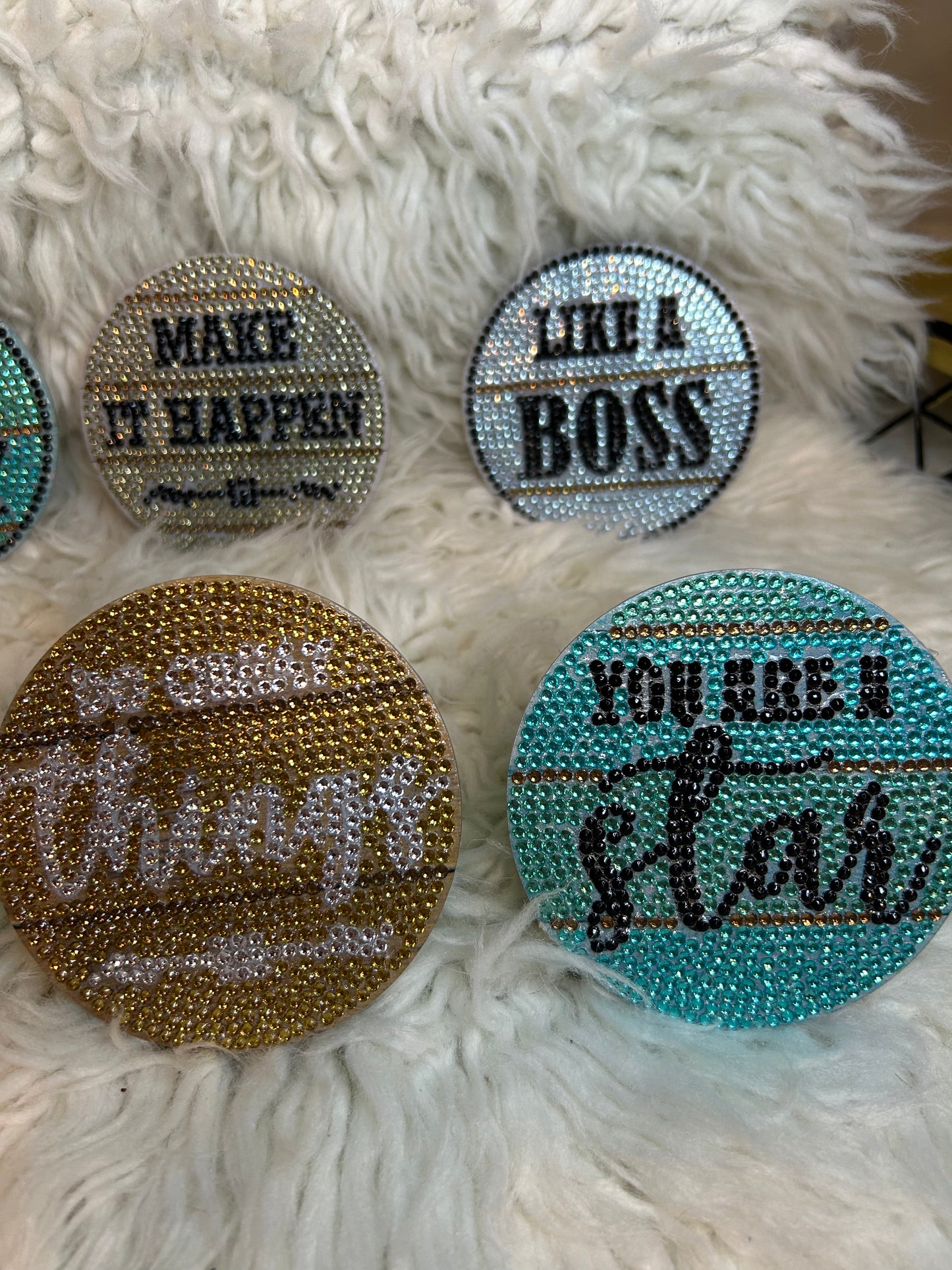 She's Boss coasters (8 piece)