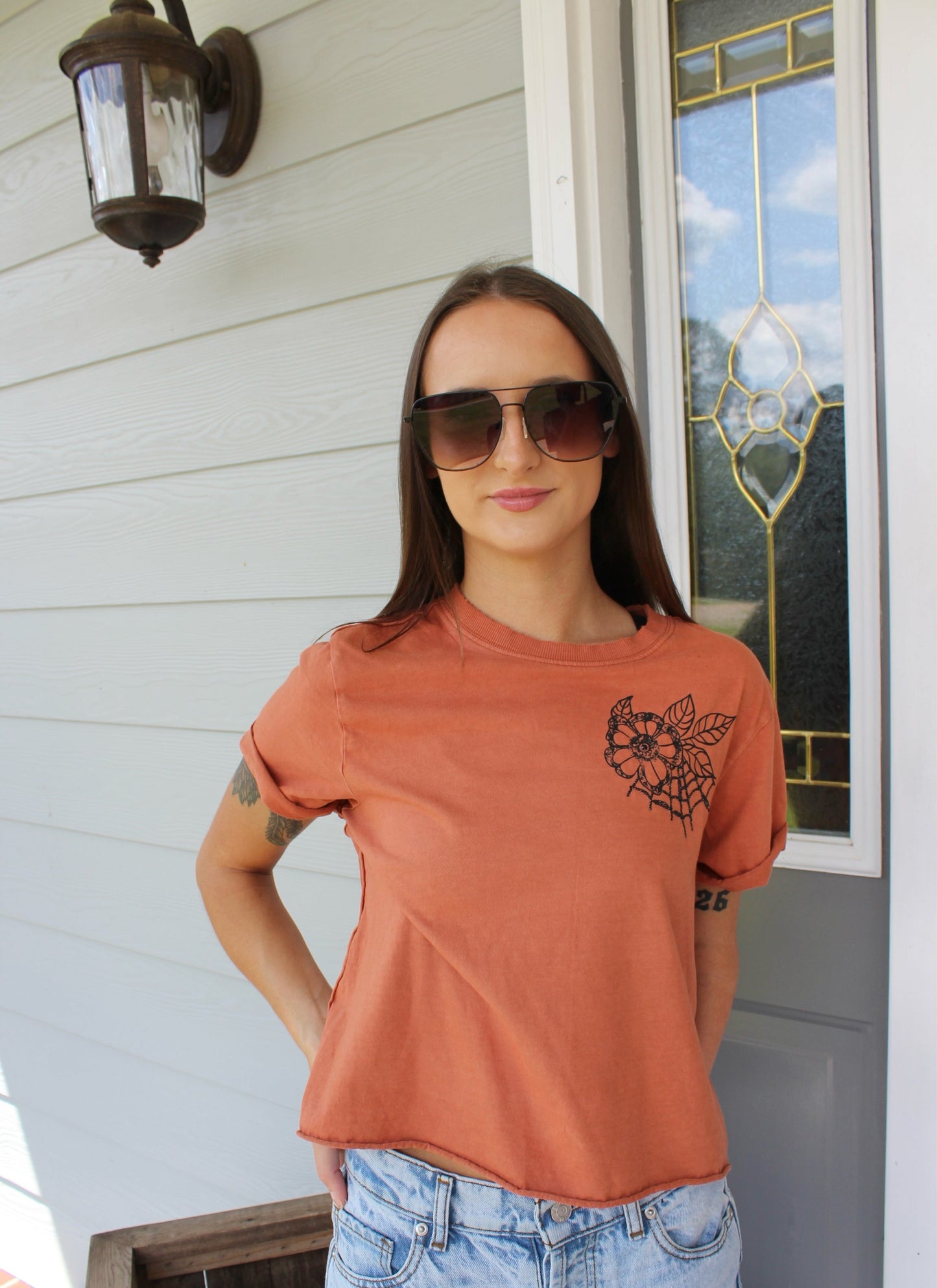 Grunge pumpkin Graphic Tee