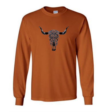 Longhorn skull shirt