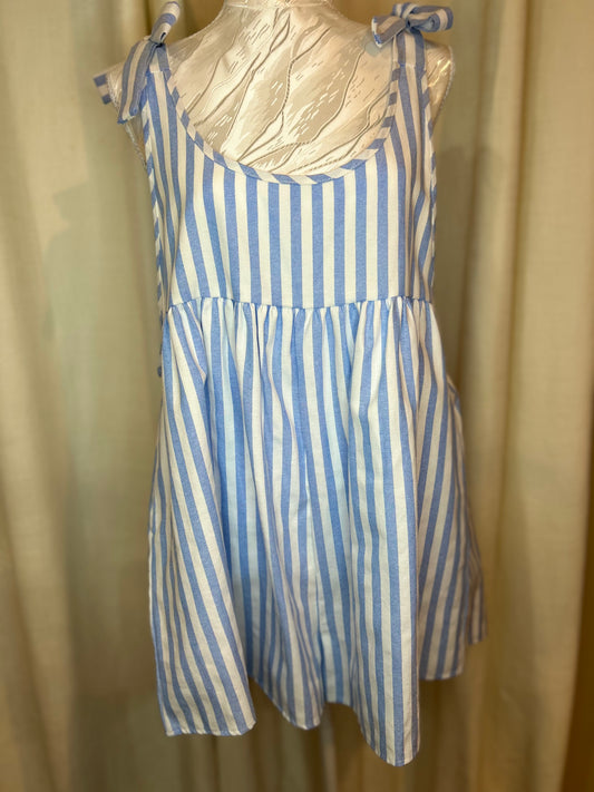 Striped Bow Romper