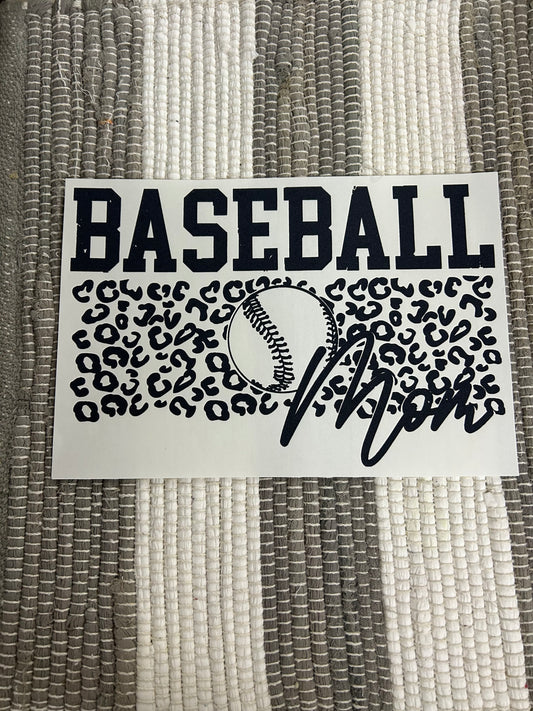 Leopard baseball mom