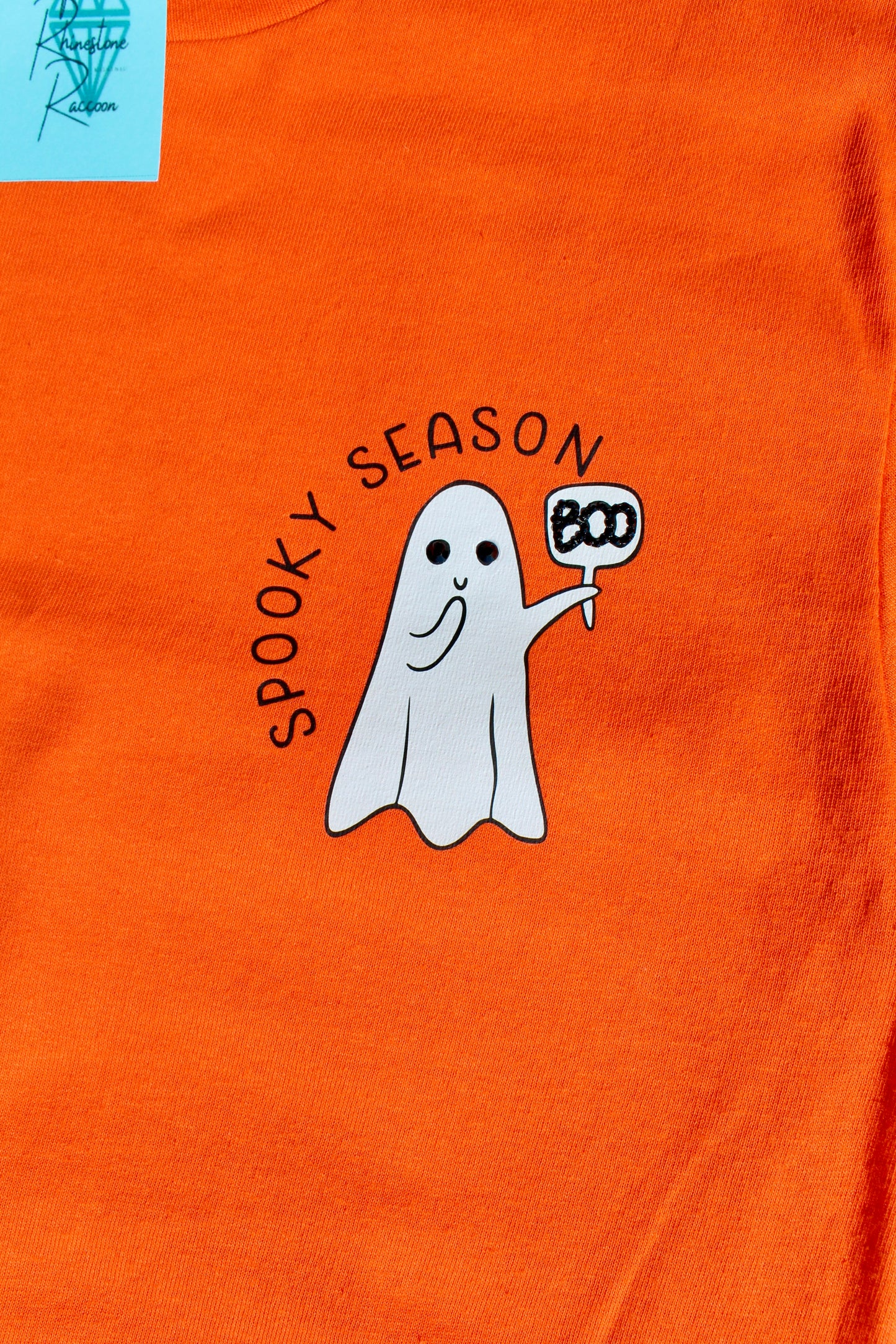 Spooky Season Pocket Ghost Print T-Shirt