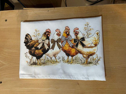 Chicken tea towel