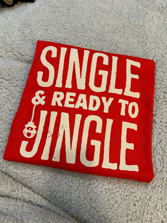 SINGLE AND READY TO JINGLE GRAPHIC TEE
