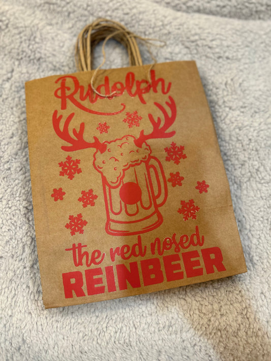 Christmas gift bags 10X6.75X12”