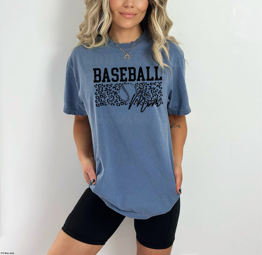 Leopard baseball mom