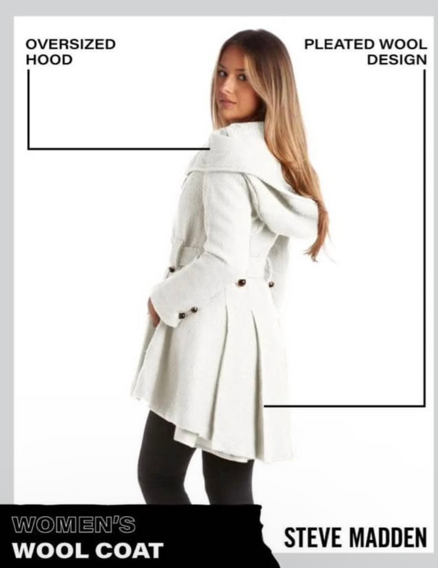 White wool coat