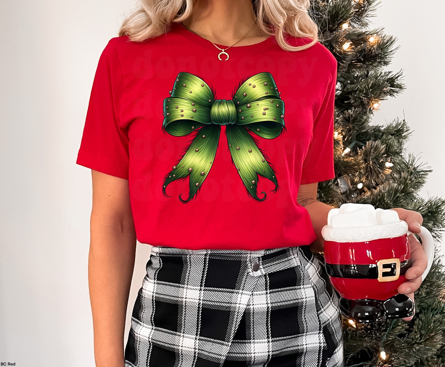 Grinch bow SHIRT
