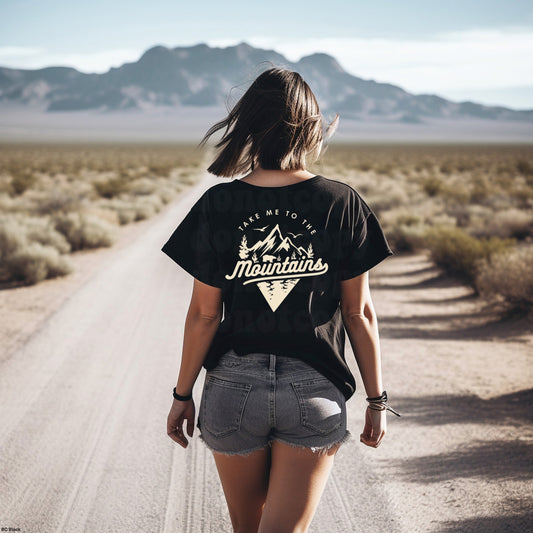 Take me to the mountains graphic tee