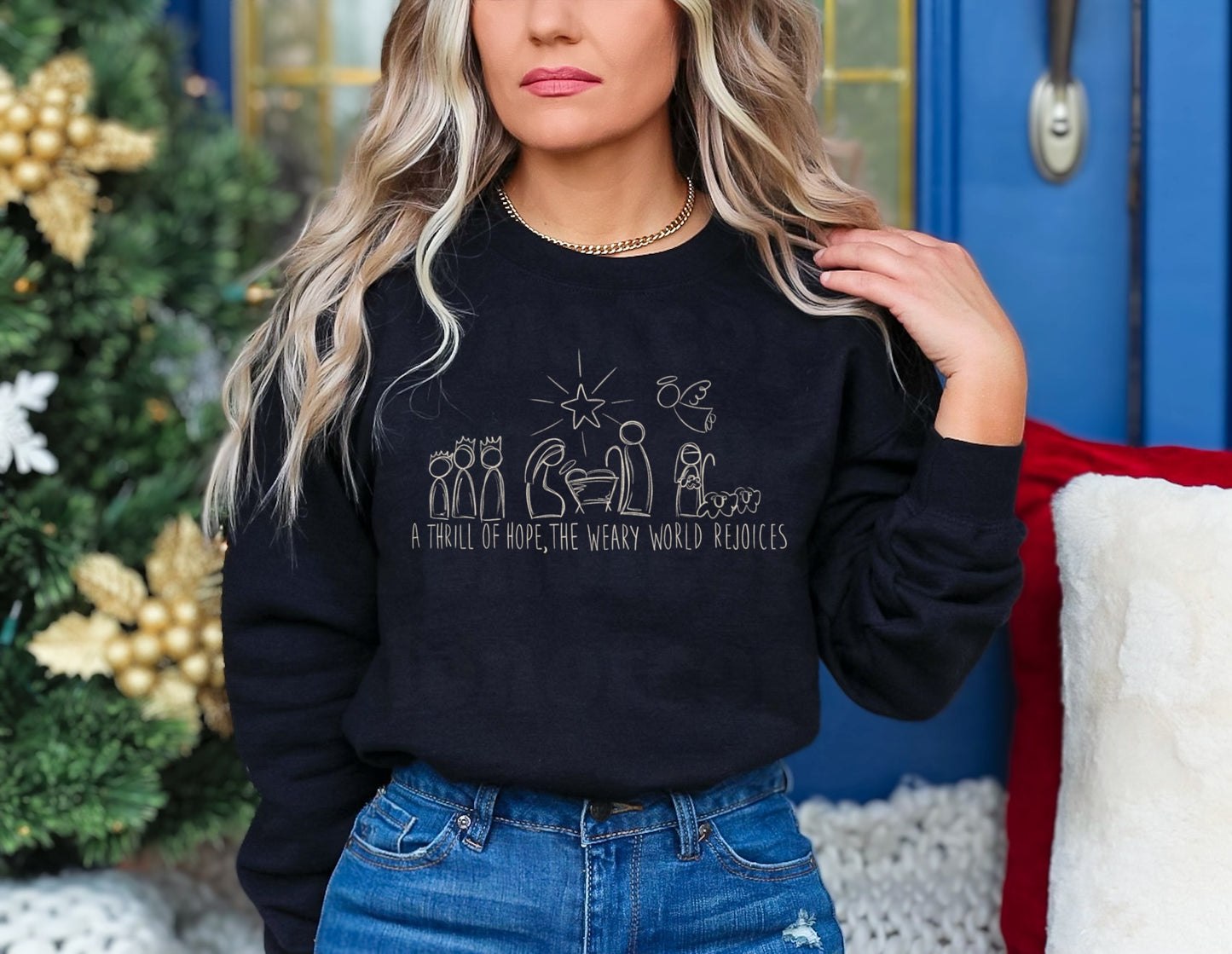 NATIVITY SCENE GRAPHIC TEE