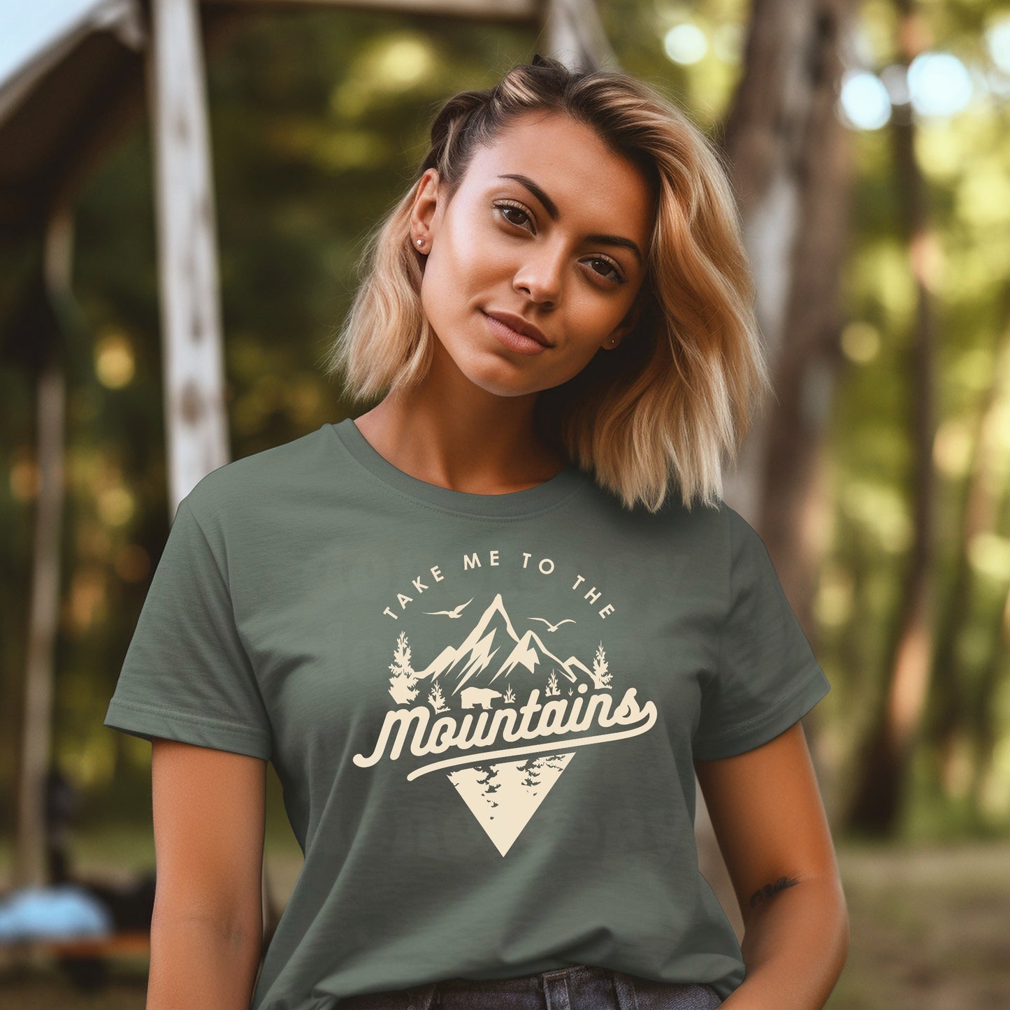Take me to the mountains graphic tee
