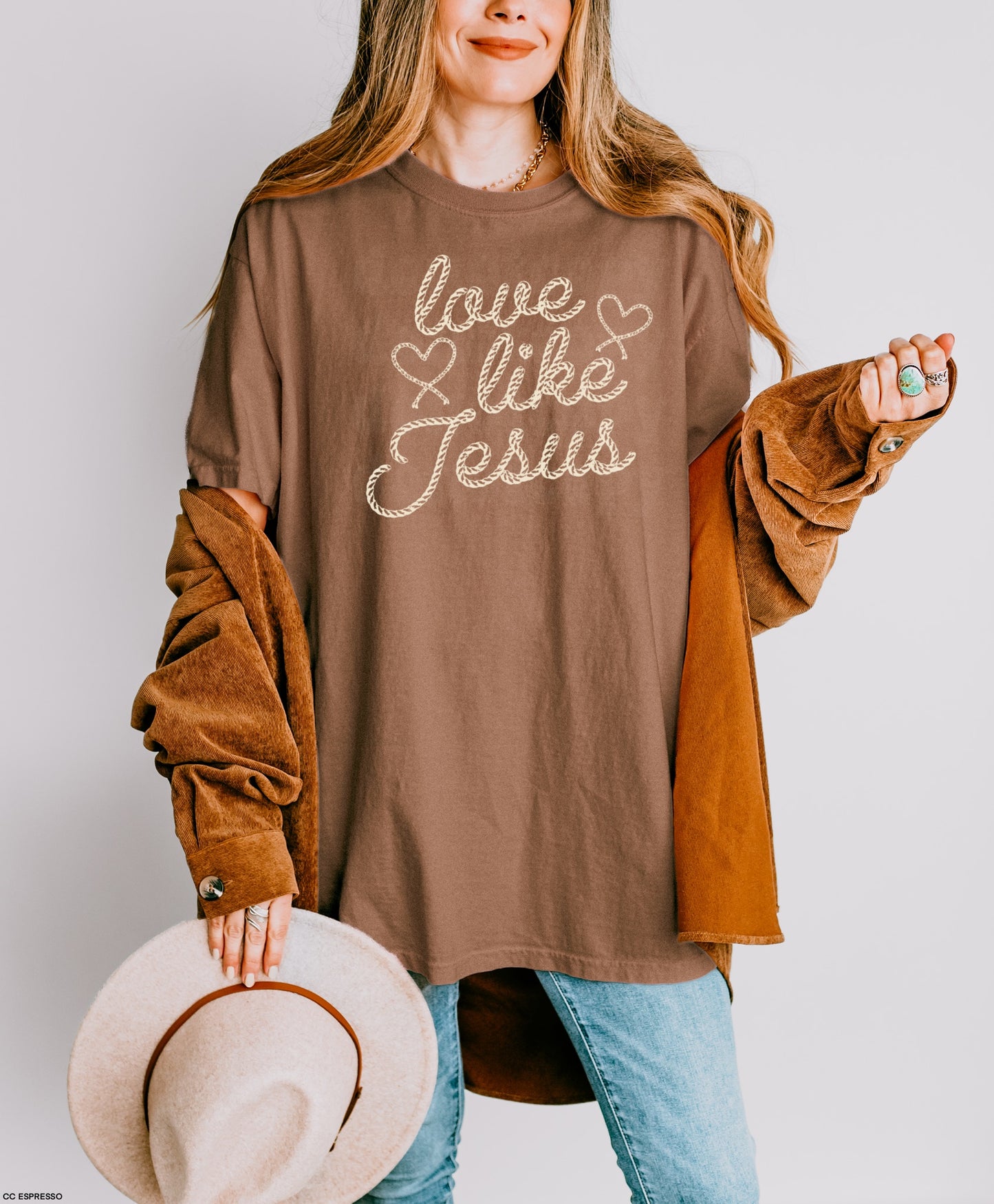 Love Like Jesus Rope Graphic Tee