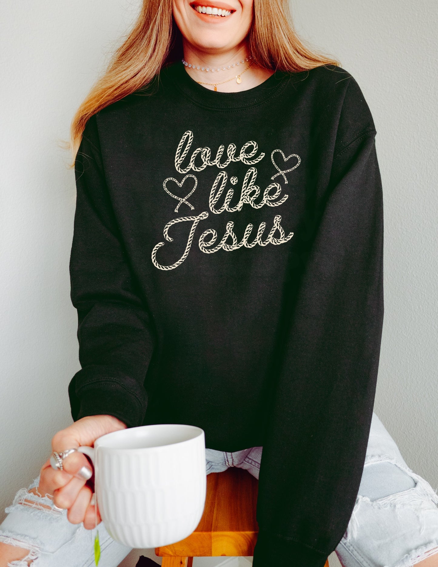 Love Like Jesus Rope Graphic Tee