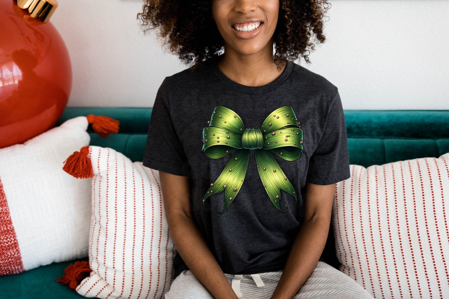 Grinch bow SHIRT