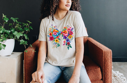 Floral Bow Graphic Tee