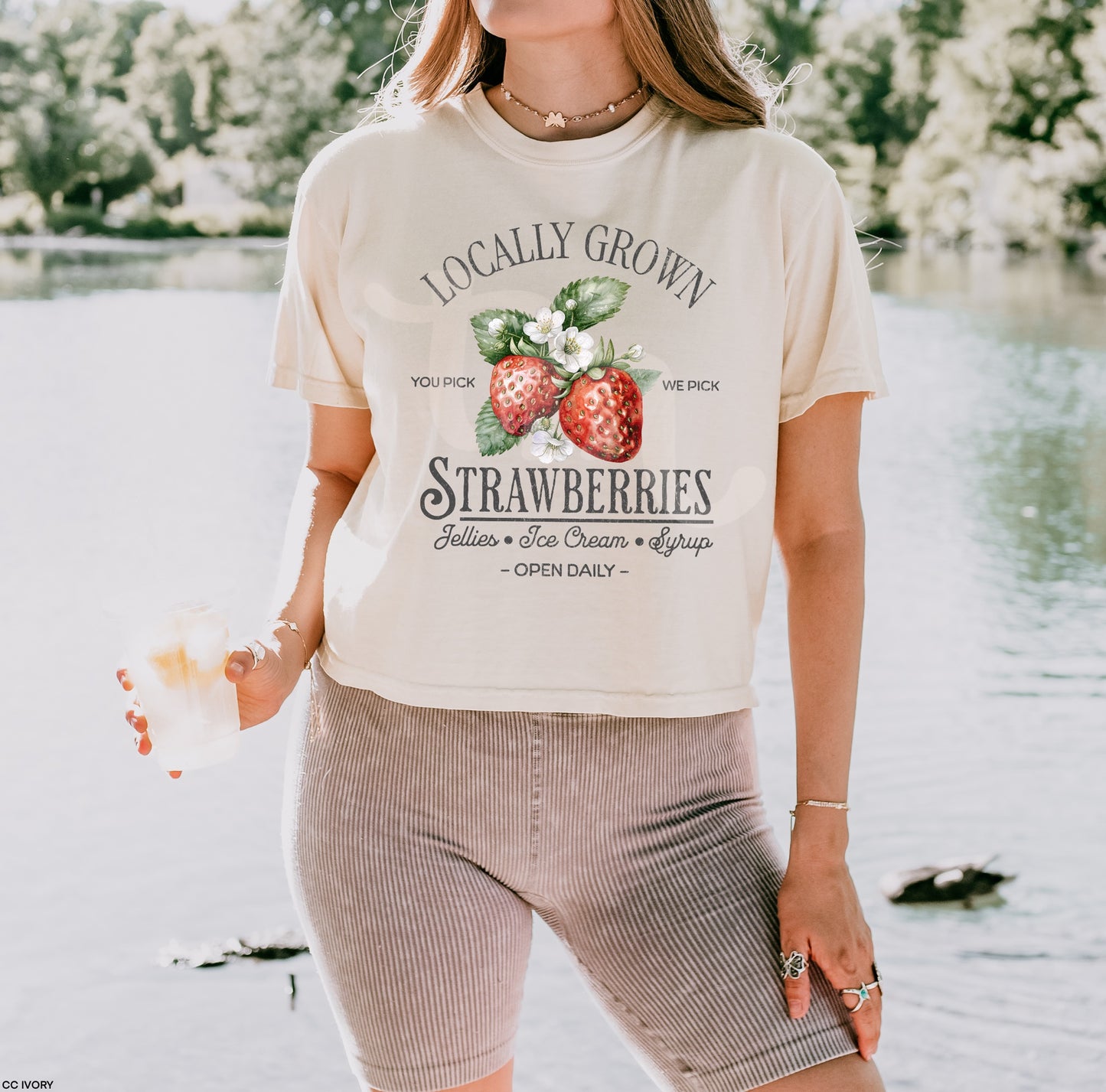 Locally Grown Strawberries Graphic Tee