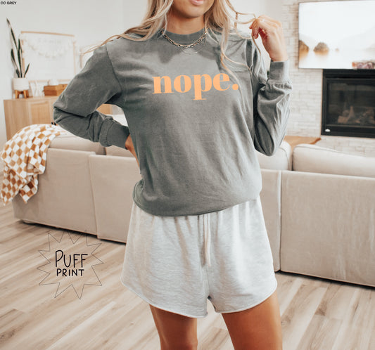 Nope. Puff Graphic Tee